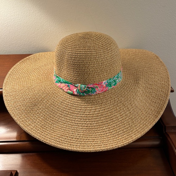 Lilly Pulitzer Wide Brim Straw Sun Hat - Journey to the Jungle Band NWT Lilly Pulitzer Journey to the Jungle Straw Hat main image 2